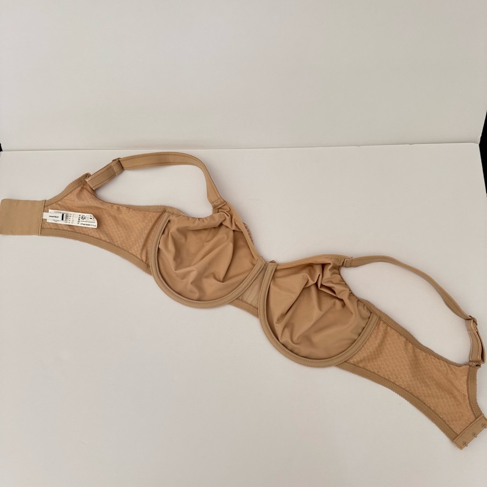 CHANTELLE C Manifique Nouveau Seamless Unlined Minimizer Bra Nude Underwire 36E - Picture 10 of 15